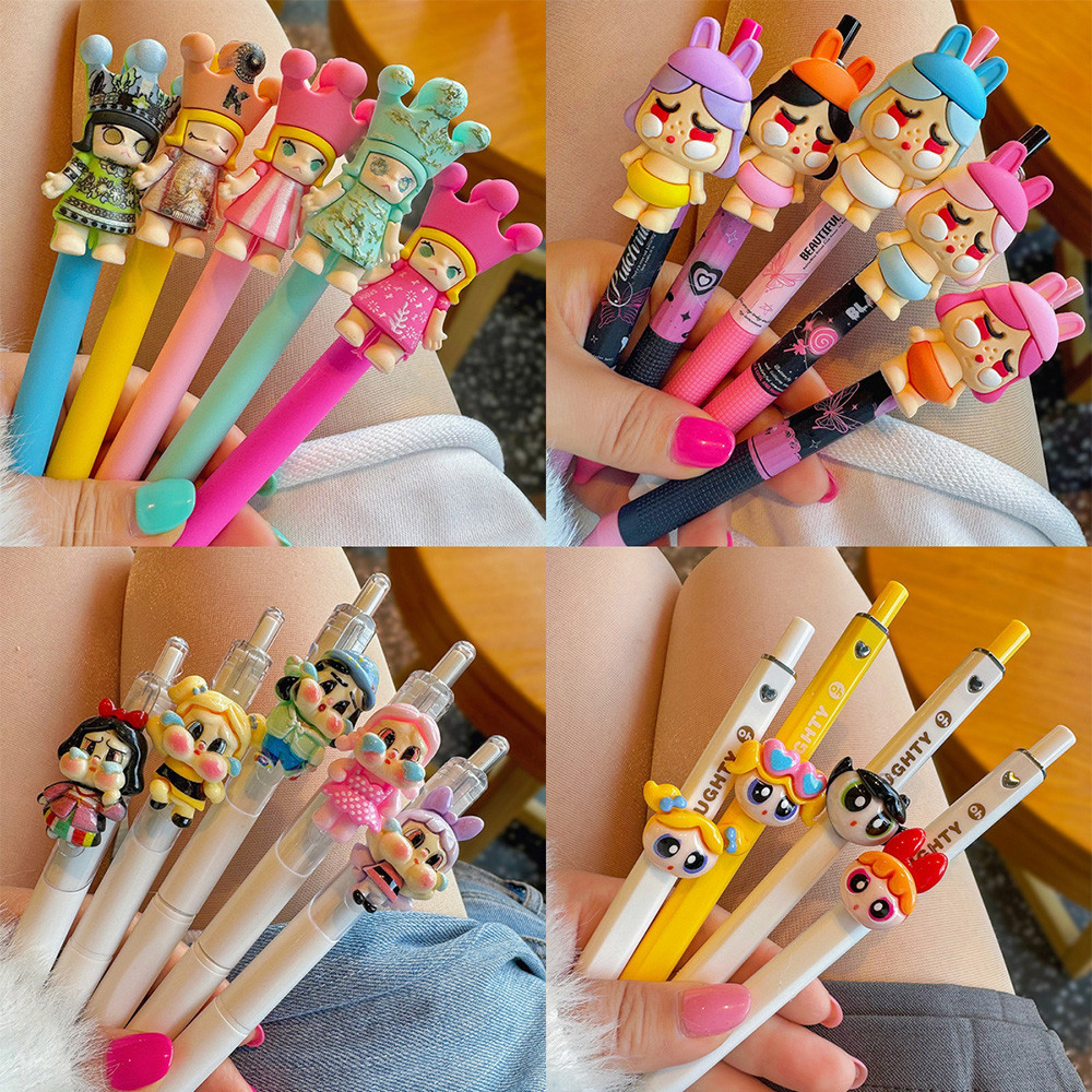 ปากกาเจลเครื่องเขียนอุปกรณ์สํานักงานเขียนการ์ตูนน่ารัก Smooth Ball-point ปากกา