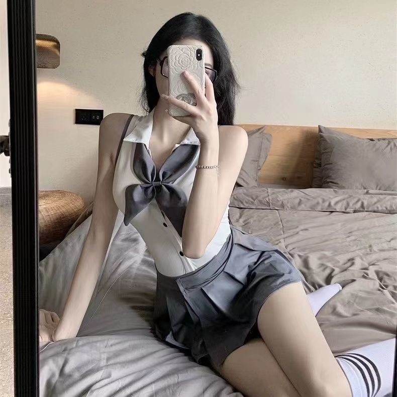 ผ้าไหมนม JK Nightdress สูทชุดนอน