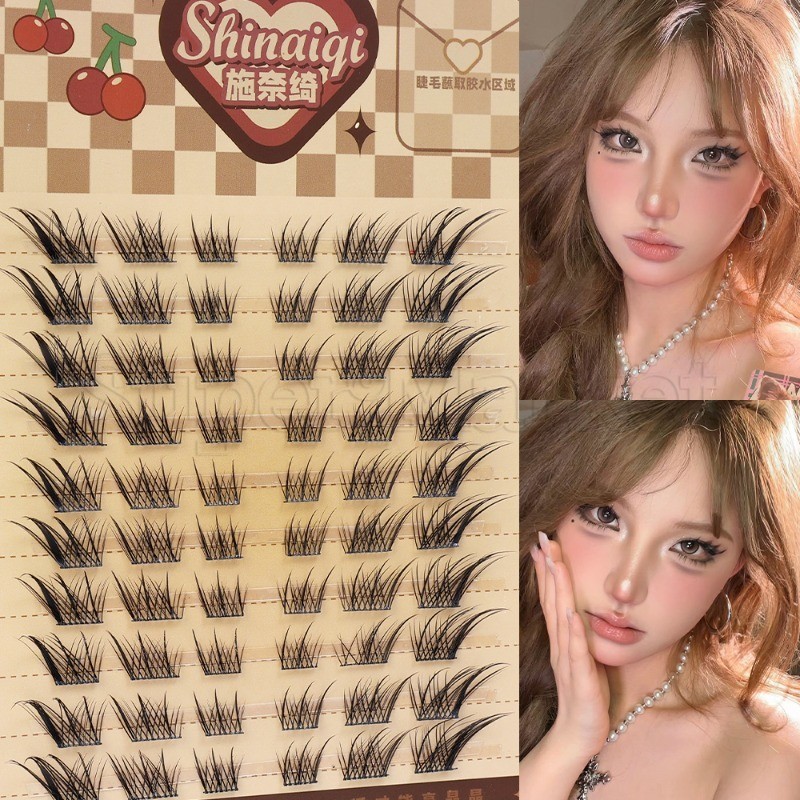 Fox ขนตาปลอม - Segmented Eyelash Clusters - ขนตาปลอม - ส่วนต่อขนตา - DIY, ยาว, การ์ตูน, หนา, เกาหลี, หยิก - เครื่องมือแต่งหน้าหญิง