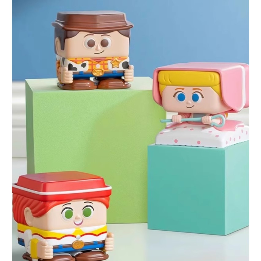 สินค้าในสต็อก，Popmart Bubble Mart Disney/Pixar POP Cube-2 Series กล่องตาโต