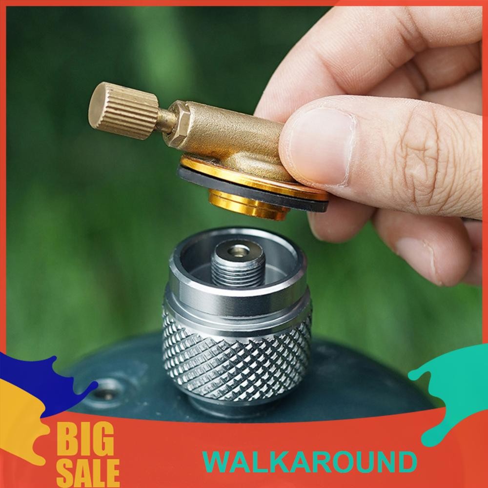 2 ชิ้น Camping Stove Adapter อะแดปเตอร์บิวเทนพร้อมขายึด Camping เตาอะแดปเตอร์แก๊ส [walkaround.th]