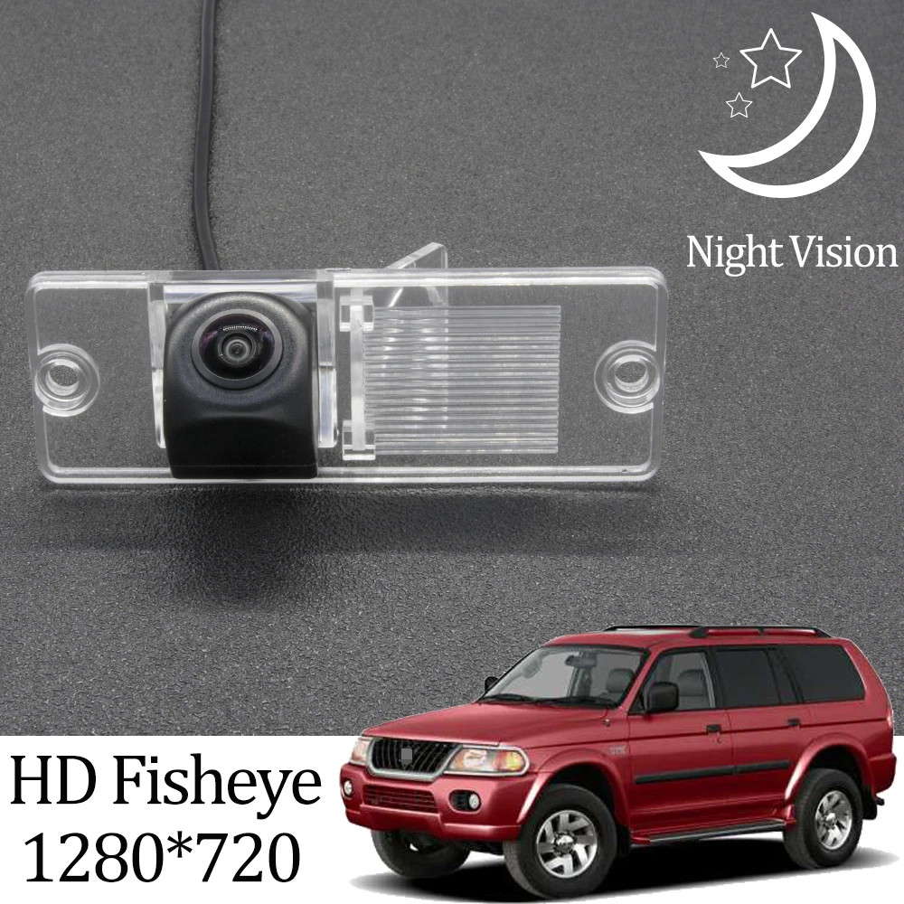 HD กล้องมองหลังสํารองสําหรับ Mitsubishi Pajero Sport/Montero sport MK1 1996-2008