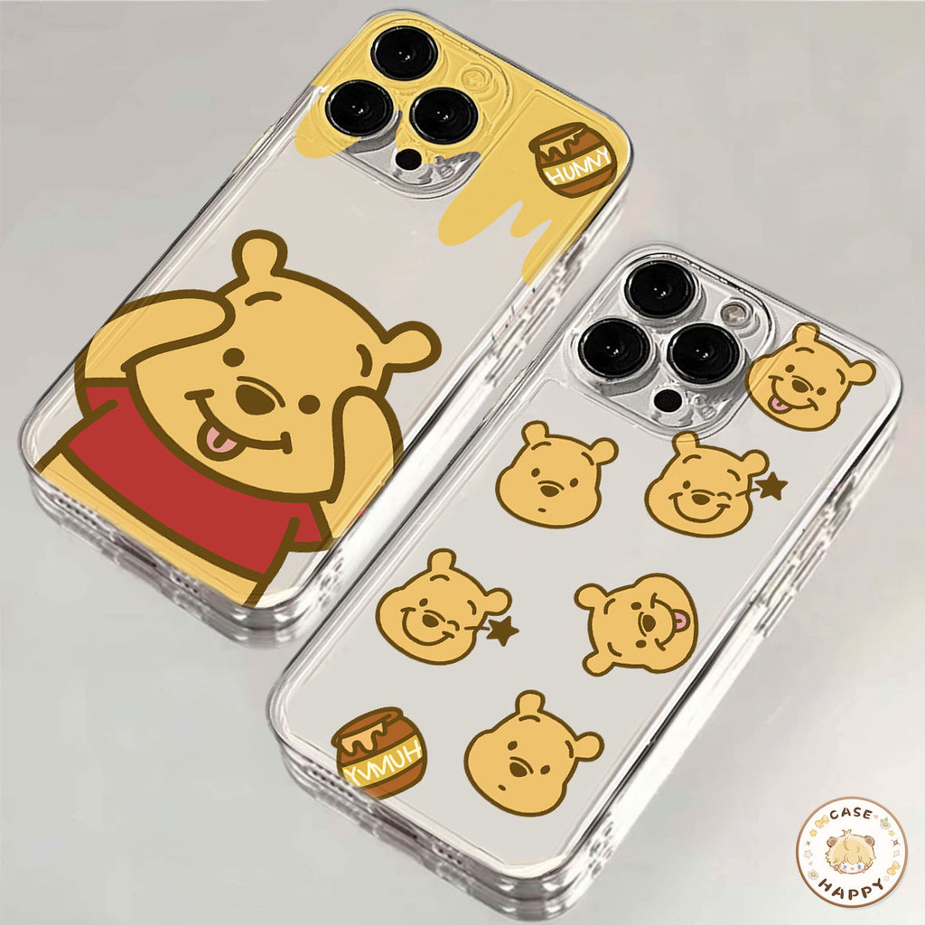 การ์ตูนวินนี่เดอะพูห์สุดน่ารักและน่าสนใจ เคสIPhone 13 11 Pro Max 7Plus 12 15 14 Pro Max X XS XR Max 7 15 8 Plus SE 2020