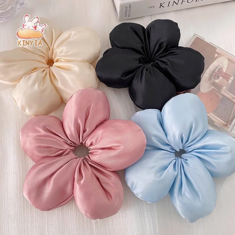 ยางรัดผมดอกไม้สามมิติ เชือกคาดผมขนาดใหญ่สุดหวาน เครื่องประดับผมใหม่ปี 2024ใหม่XINYIA.TH - รูปที่ 5