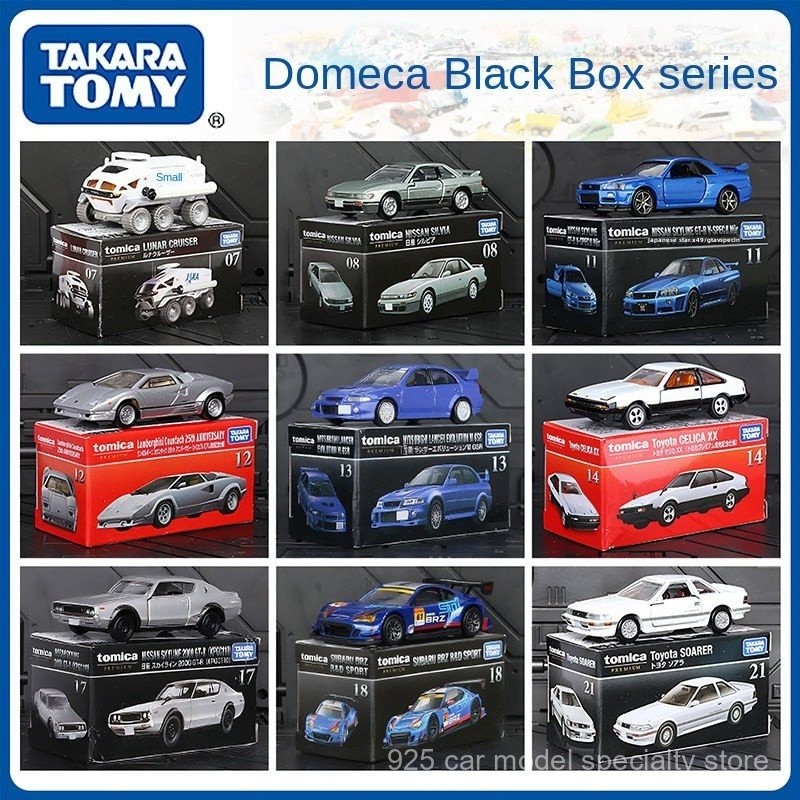 Tomy1: 64 Domeca TP เรือธงกล่องดำโลหะผสมรถแข่งจำลองโมเดลสำเร็จรูปของเล่นเด็ก gcbv