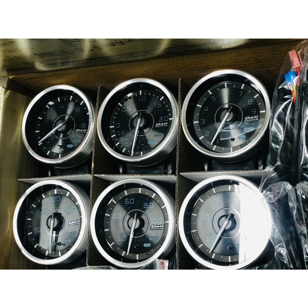 เกจ ดิฟฟี่ Defi a1 248 ST by CAG ทั้งแบบ ตัดต่อ และ OBD ชุด 6ตัว gauge set รุ่นใหม่ เปลี่ยนสีได้ พร้