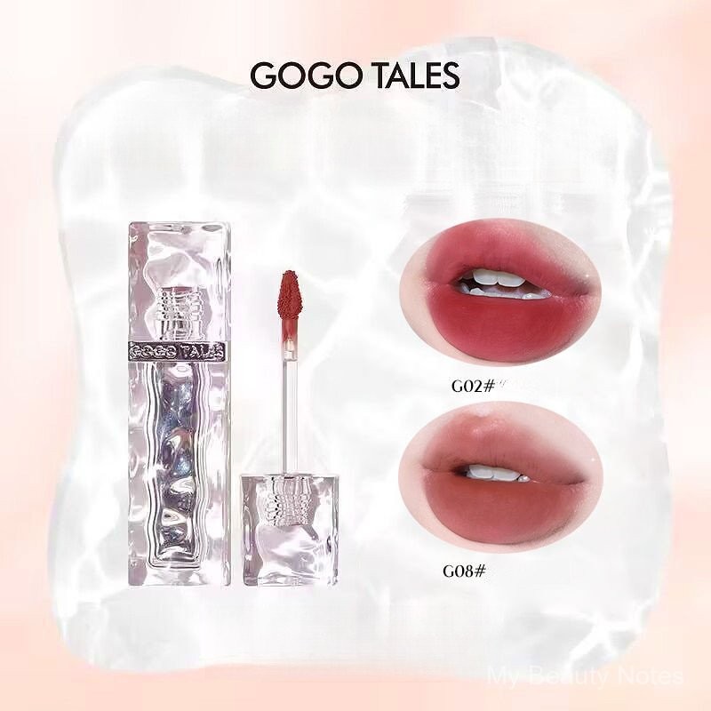 GOGO TALES Twilight Mist Lip Lacquer Ice Cube Lip Mud Matte Finish Lipstick 5DUJ