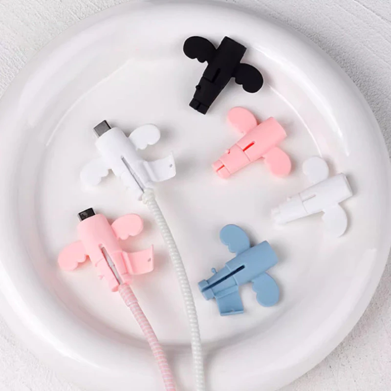 ฝาครอบป้องกันสายเคเบิลข้อมูลAngel Data Cable ฝาครอบป้องกัน สายชาร์จป้องกันการแตกหัก เคสซิลิโคนอ่อนนุ่ม thumbnail 3