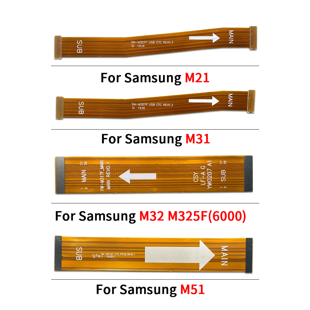 แพรต่อจอ (Board Flex) สําหรับ Samsung M21 M31 M32 M51 เมนบอร์ดเชื่อมต่อ