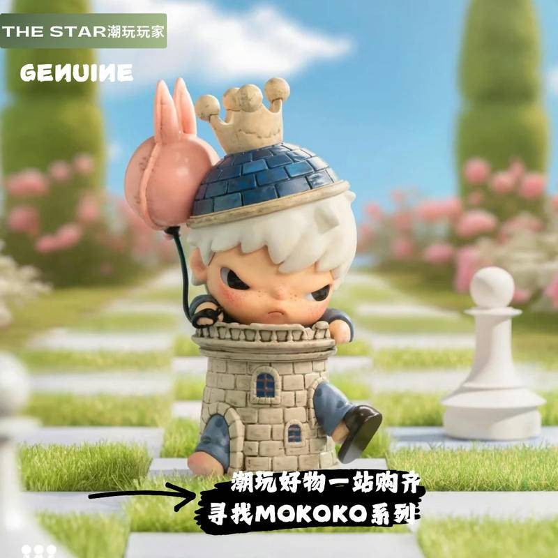 Popmart กําลังมองหา MOKKO Series Mystery Box อินเทรนด์เล่นรูปตกแต่งของเล่นตุ๊กตาสาวน่ารักของขวัญเดสก์ท็อป