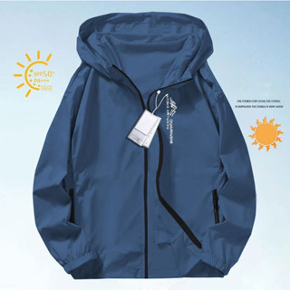 เสื้อแจ็คเก็ตกันแดดสำหรับผู้ชายในฤดูร้อน เสื้อแจ็คเก็ตมีฮู้ด…