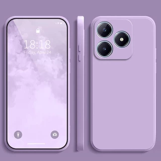 เคส Realme Note 50 สีทึบ Realme Note 50 , เคสซิลิโคนป้องกันการตกสีธรรมดาเรียบง่าย YT
