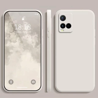 เคส Vivo Y21 Y21S Y21T สีทึบ Vivo Y21S Y21 Y21T เคสซิลิโคนป้องกันการตกสีธรรมดาเรียบง่าย YT