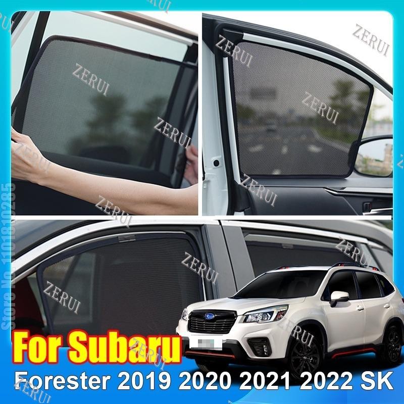 Zr สําหรับ Subaru Forester 2019-2024 SK แม่เหล็กรถหน้าต่าง SunShade Shield ด้านหน้ากระจกด้านหลังด้านข้างผ้าม่าน Sun Shade Visor