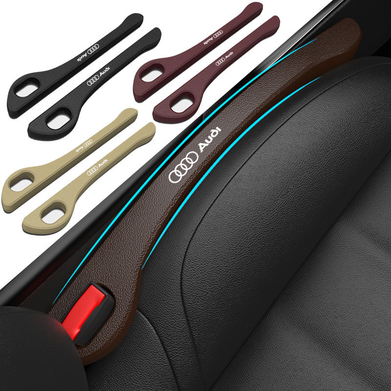 Audi 1/2Pcs Car Seat Gap Filler Pad ที่นั่งขอบตะเข็บรั่วสําหรับ A3 8l A1 Q5 TT mk2 A5 A4 B7 B8 B5 A6