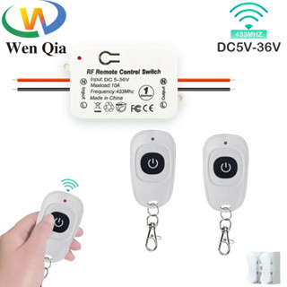 Rf 433 Mhz รีโมทคอนโทรล Universal สวิทช์ไร้สาย DC 12V 24V 36…