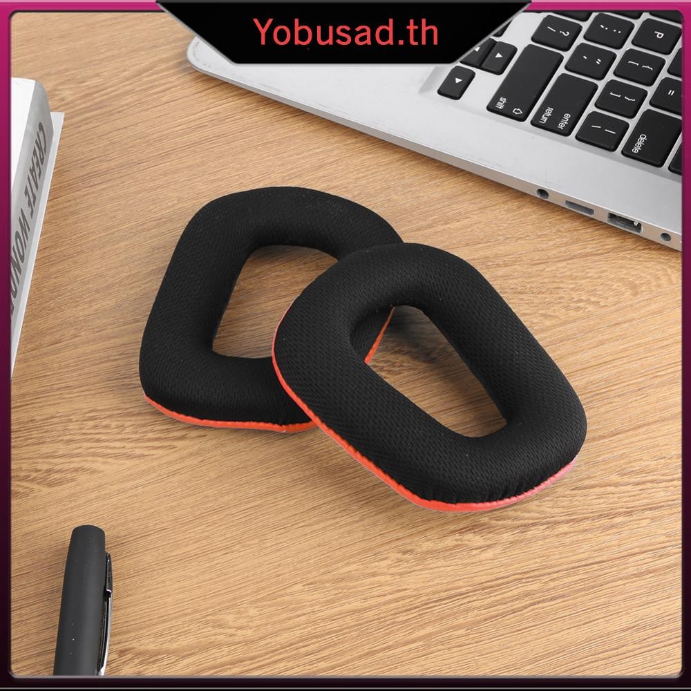 [Yobusad.th] แผ่นรองหูฟังทดแทน 1 คู่สําหรับ Logitech G35 G930 G430 F450 G331 G231 G431 G432