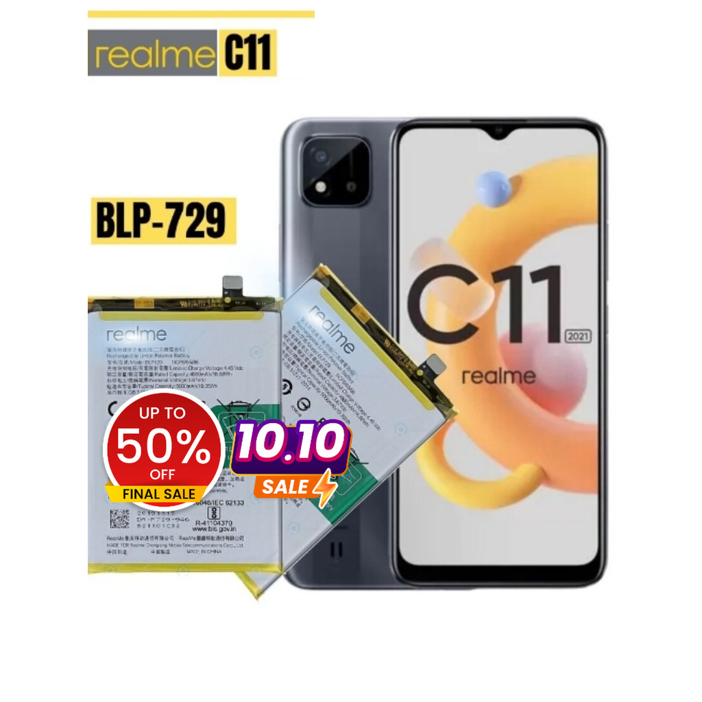 แบตเตอรี่ Realme C12 C15 C172021 แบตเตอรี่ Realme C11 งานแบตเตอรี่ Oppo Realme C11/C21/C21Y BLP729