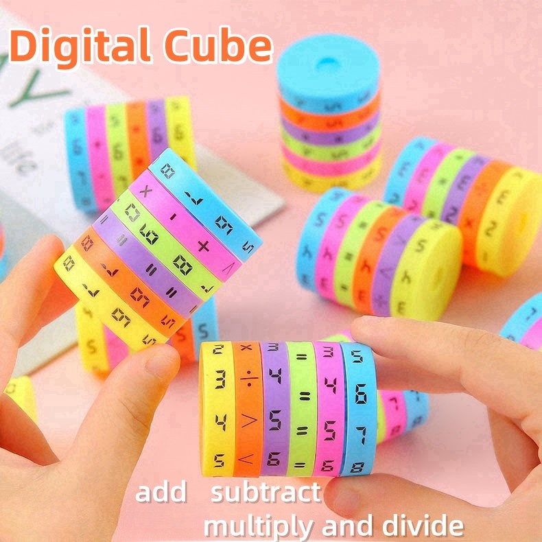การคํานวณแบบดิจิตอล Rubiks Cube การบวกการลบความคูณกองการศึกษาปฐมวัย Educ YL255
