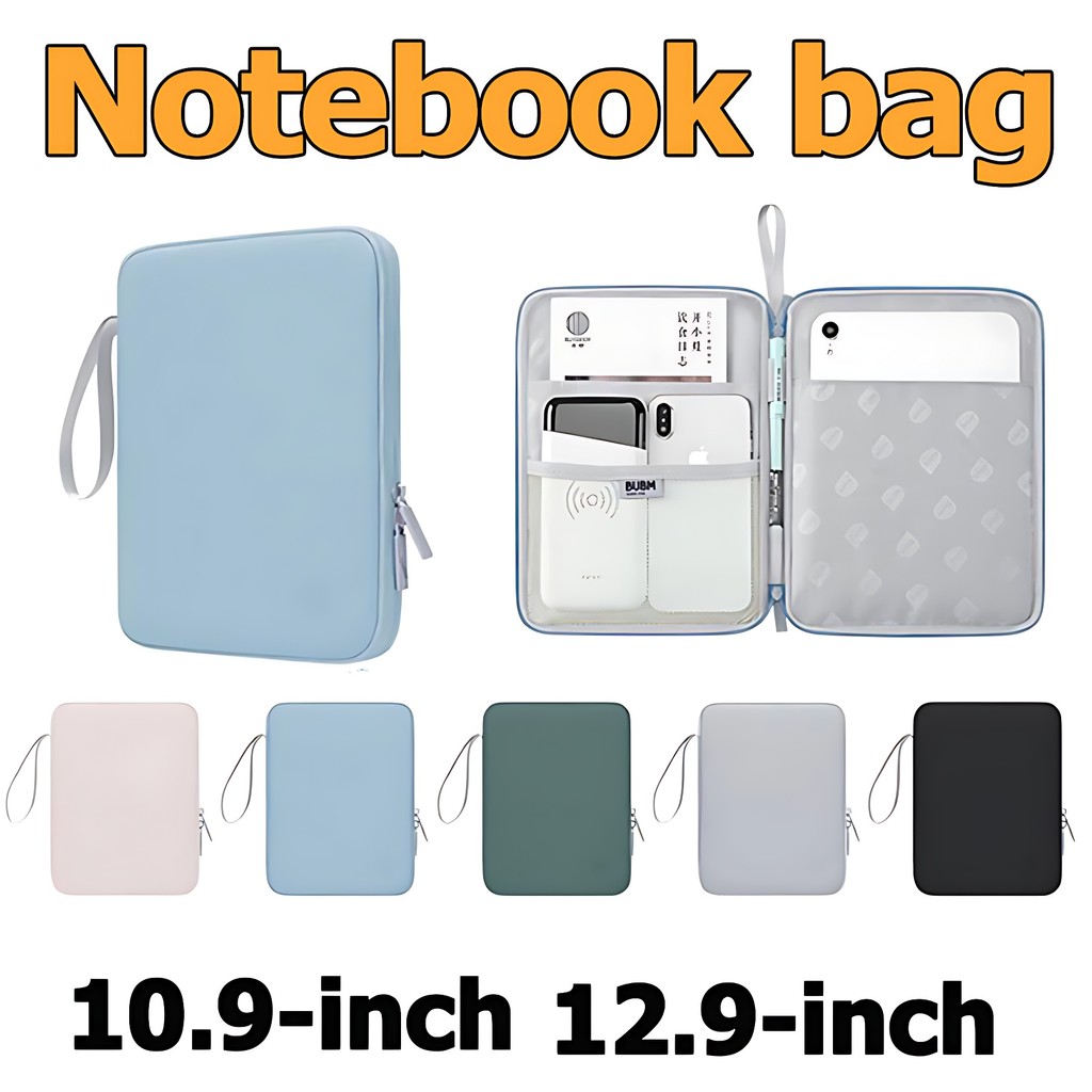 ใส่กระเป๋าโน๊ตบุ๊ค laptop bag notebook 10.9นิ้ว/12.9นิ้ว case ซองโน๊ตบุ๊ค กันน้ำ กันกระแทก กันรอยขีด
