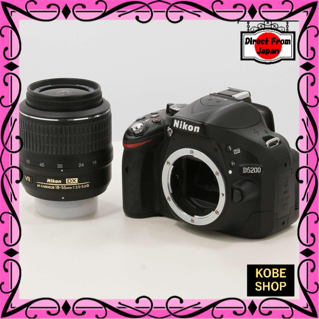 【ส่งตรงจากญี่ปุ่น】 Nikon [มือสอง] NIKON D5200 18-55 VR Lens Kit สีดำ 【สินค้ามือสอง】