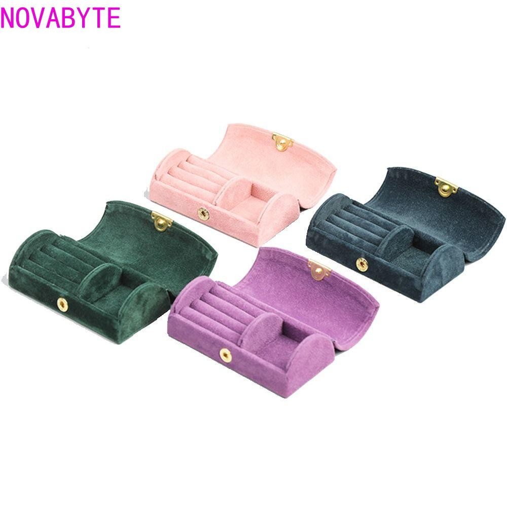 โนวาบาย ผู้หญิงกล่องเครื่องประดับเครื่องประดับขนาดเล็กแสดงถาดเครื่องประดับบรรจุภัณฑ์กลั่นกรณีเครื่องประดับภาชนะเดินทางแหวนนิ้วกล่อ