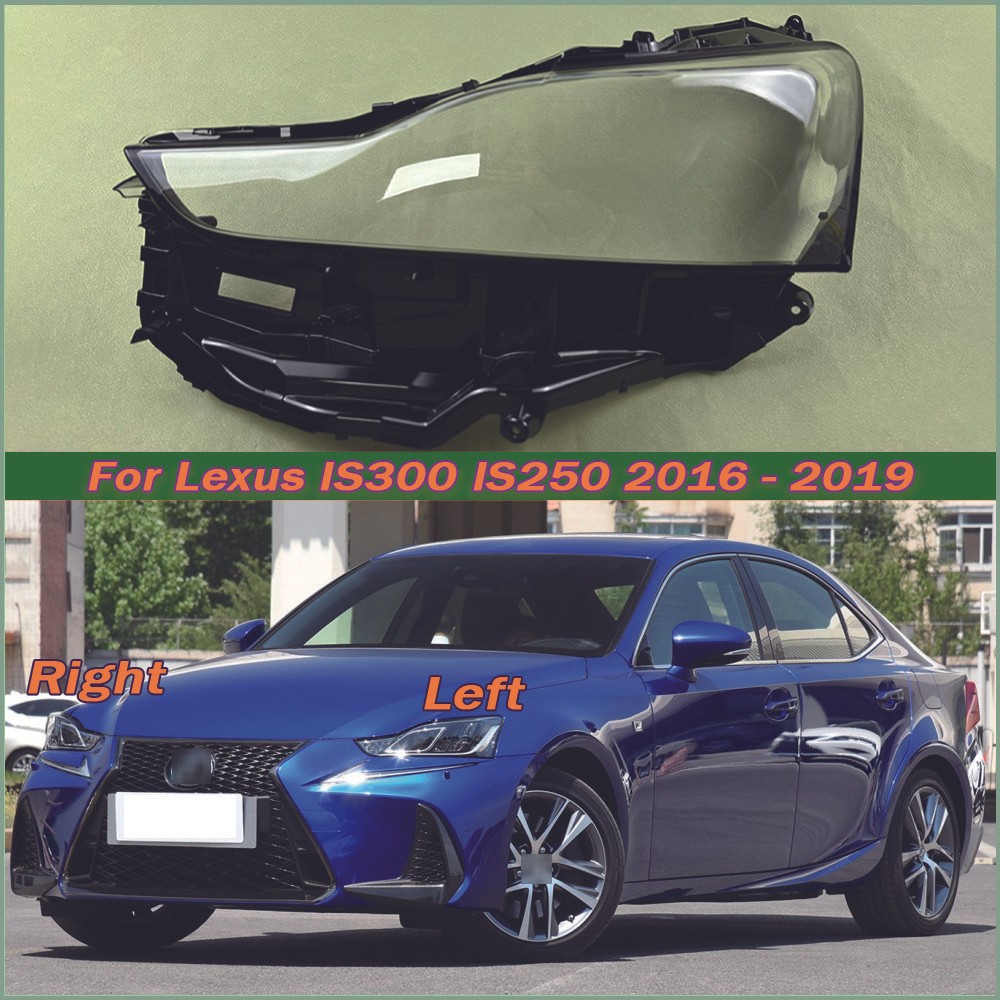 สําหรับ Lexus IS300 IS250 2016-2019 ไฟหน้าโปร่งใส Shell Lampmask โคมไฟ Shade ฝาครอบไฟหน้าเปลี่ยนเดิม