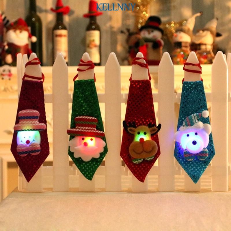 Kelln 8in Party Tie ชุดคริสต์มาสแปลกใหม่สําหรับเด็กวัยหัดเดิน Holiday Party Supply