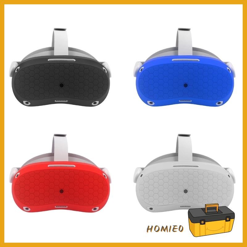 Homie0 สําหรับ Pico 4 VR ชุดหูฟังฝาครอบป้องกันปลอกซิลิโคนที่ทนทาน