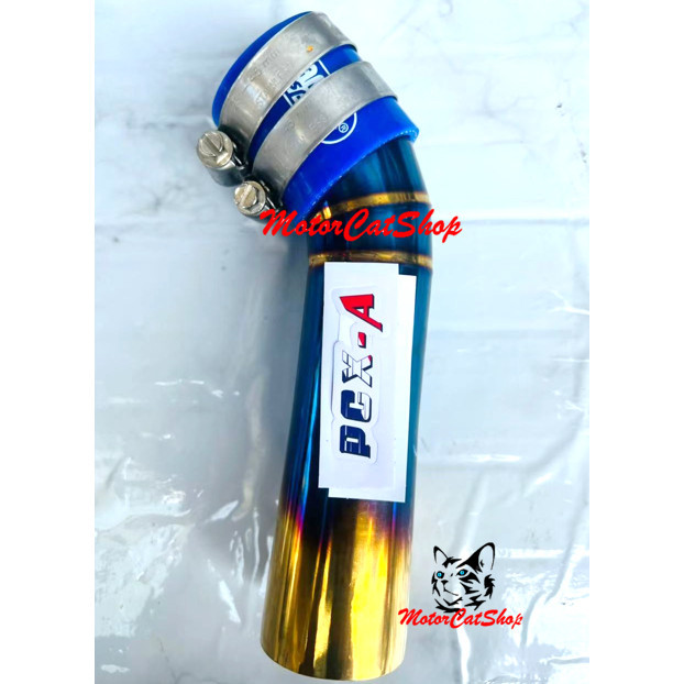 ท่อร่วมไอดี (สแตนเลส) Honda ADV150 คันเร่งท่อลม ADV150 ไทเทเนียม/ทอง