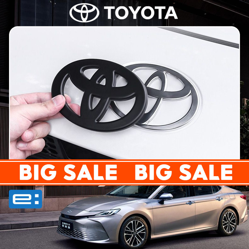 2024/2025 TOYOTA CAMRY XV80 HEV สติกเกอร์โลโก้รถพิเศษสีดําตกแต่งฝาครอบหางโลโก้รถสติกเกอร์