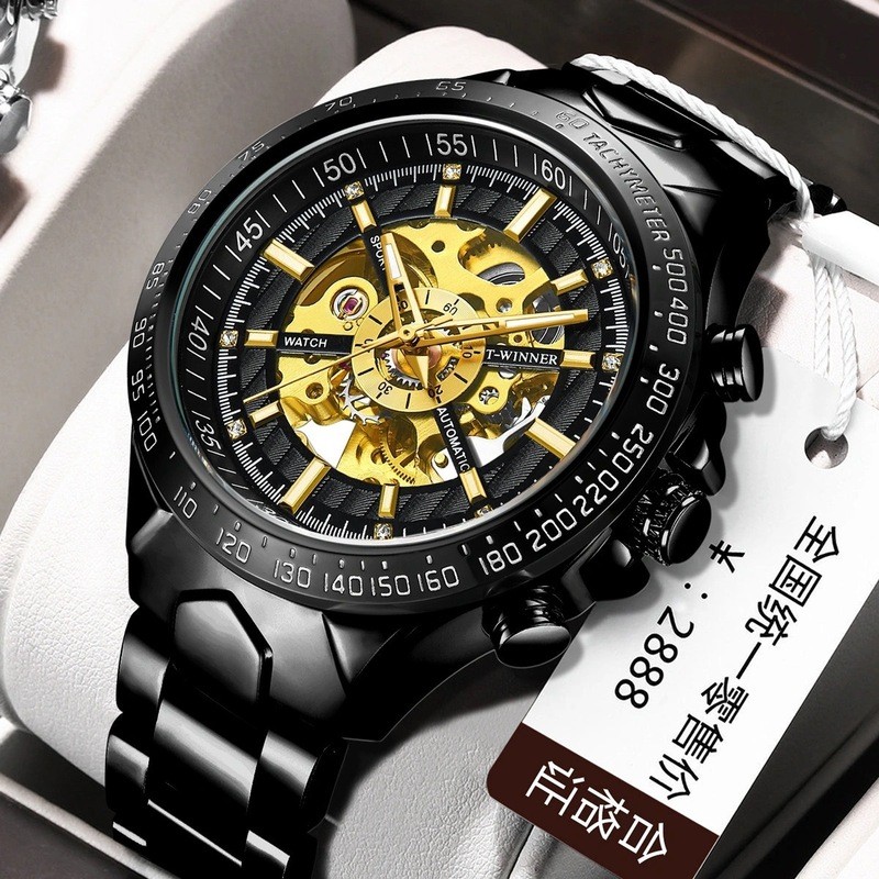 Winner นาฬิกาผู้ชาย Skeleton Automatic Mechanical watch นาฬิกา