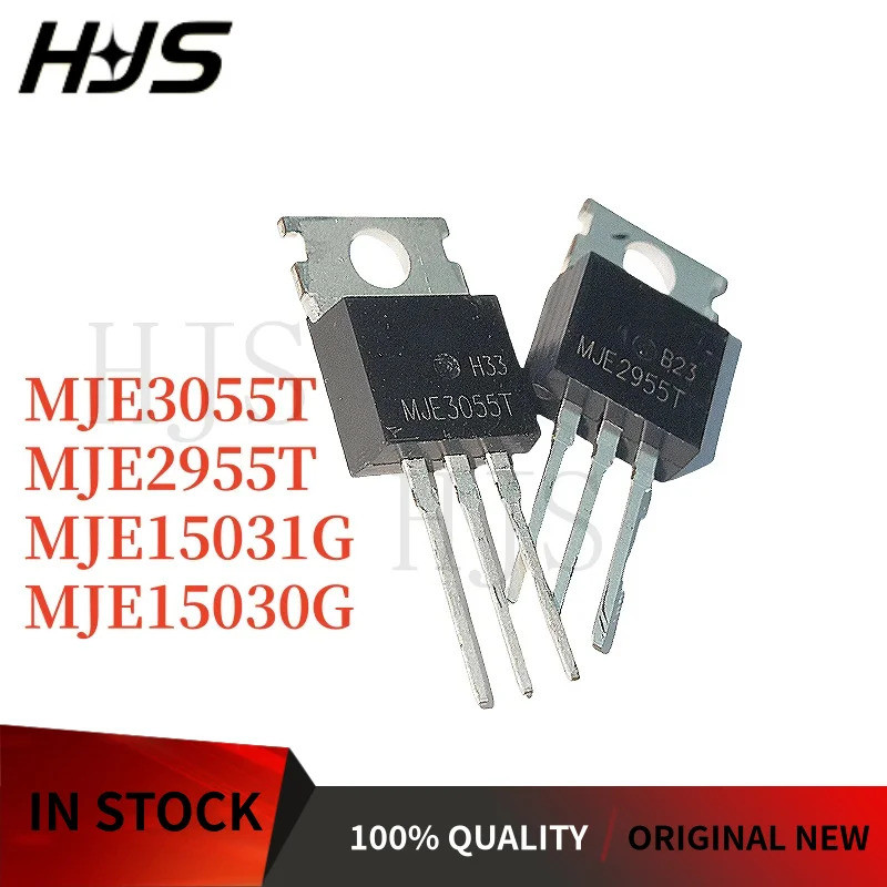 1-5PCS MJE3055T MJE3055 MJE2955T MJE2955 MJE15030G MJE15031G MJE15030 MJE15031 TO-220 Field-effect ท