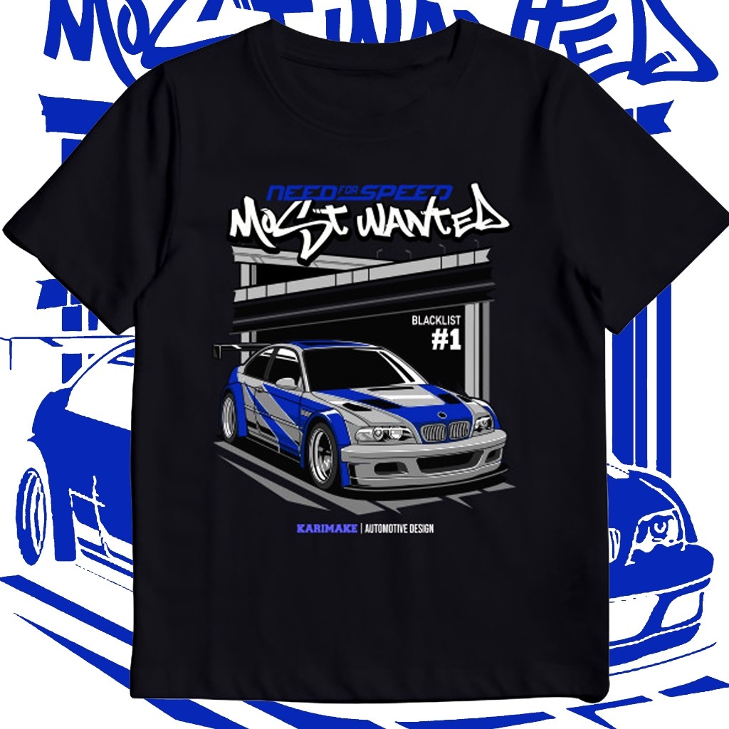เสื้อยืด Cool Distro เสื้อ Unisex BMW E46 GTR NFS MOST WANTED