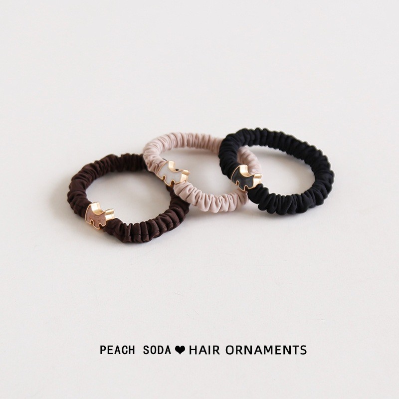 กิ๊บหนีบผมทรงเรียบง่าย ออกแบบมาเพื่อยึดติดได้นานและมีความยืดหยุ่น สไตล์กิ๊บรูปน่ารักพร้อมสายยางยึดติดแน่น - รูปที่ 2