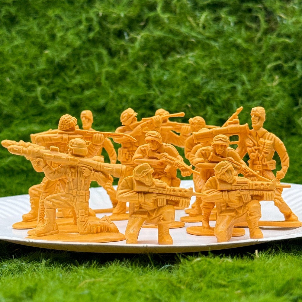 50ชิ้น5เซนติเมตรมินิทหารทหารรุ่นทหาร มินิฟิกเกอร์ เด็กสงครามของเล่นแบบคงที่ฉากสงครามเครื่องประดับ - รูปที่ 5