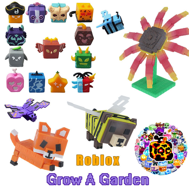 ของเล่น 60 ชิ้น Blox ผลไม้ Diy สติกเกอร์ Grow A Garden Creative Action Figure