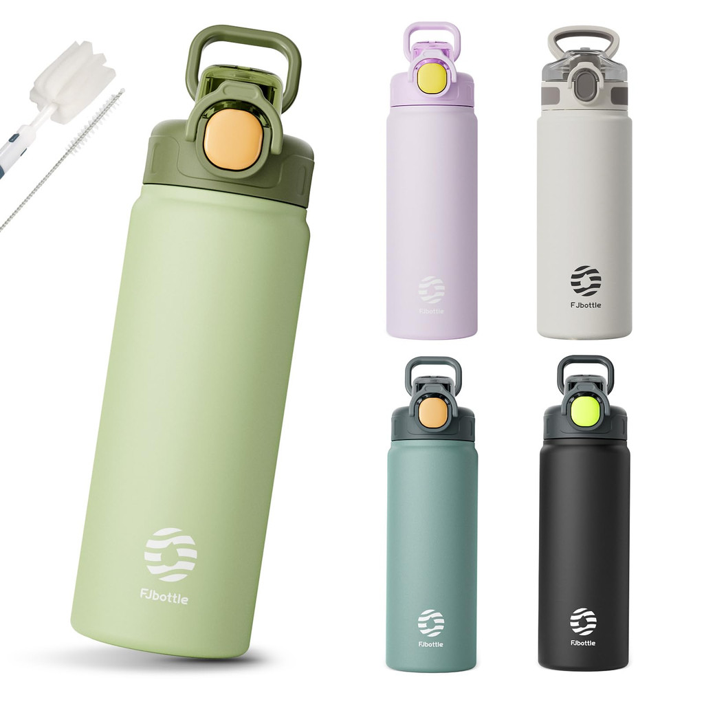 [ส่งตรงจากประเทศญี่ปุ่น]FJbottle ขวดน้ำ 600มล. แบบสูญญากาศ มีหูจับ ขวด 2 ทาง หลอด ดับร้อน ดับเย็น ทำ