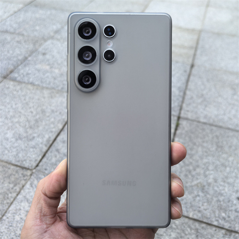 For Samsung Galaxy S23 S24 S25 Ultra S25+ Soft TPU Slim Back Case Shockproof Matte Clear Cover anti-fingerprint