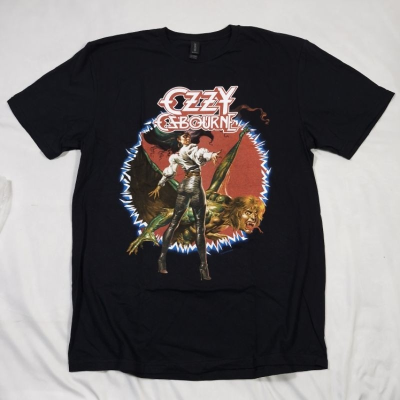 เสื้อยืดแขนสั้นคอกลมธีม Ozzy Osbourne ทำจากผ้าฝ้ายแท้ ระบายอากาศได้ดี สวมใส่สบาย