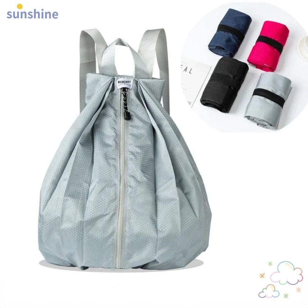 SSUNSHINE กระเป๋าเป้สะพายหลังกันน้ํา พับได้จากวัสดุไนลон เหมาะสำหรับกิจกรรมกลางแจ้งและกีฬา – โปรปัง