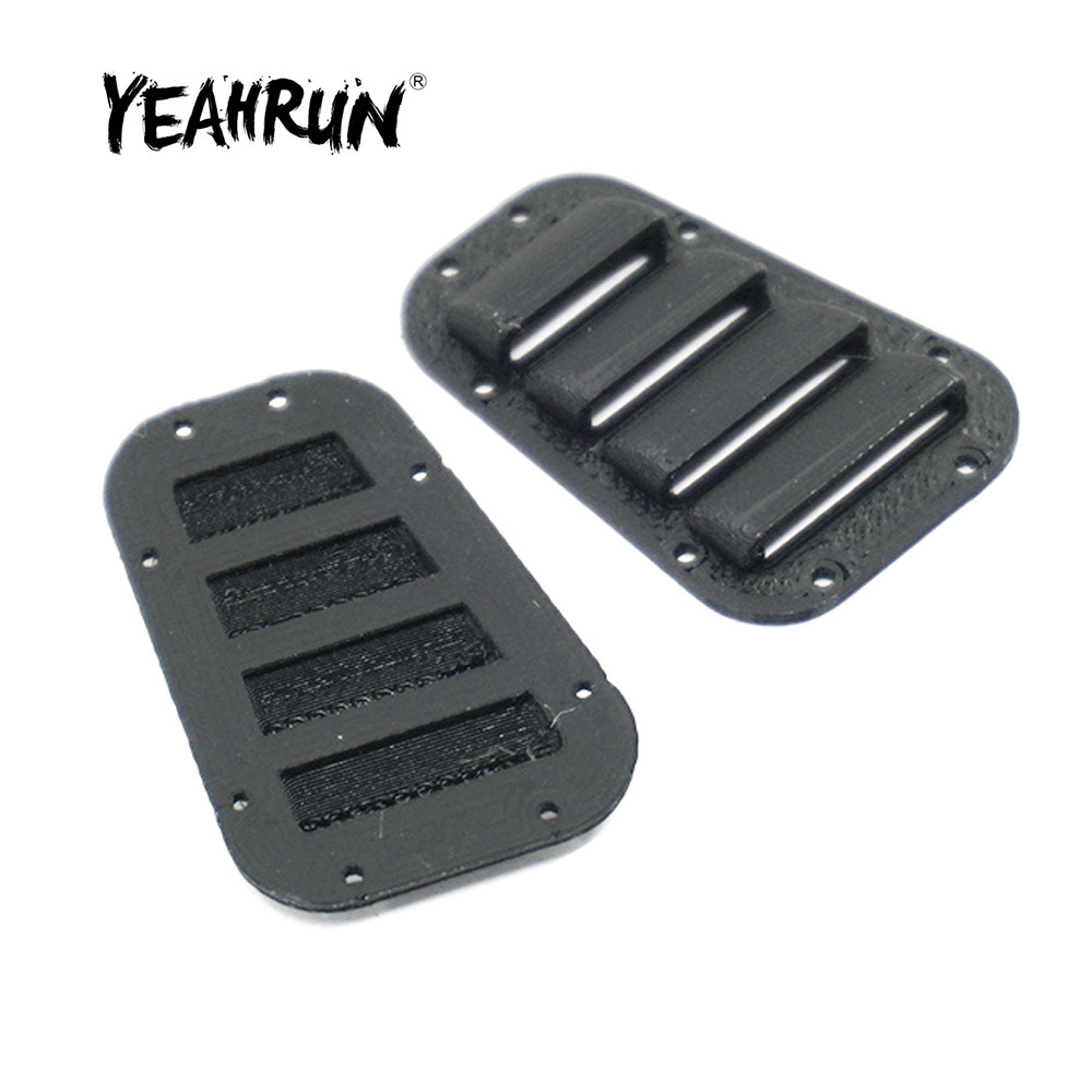 YEAHRUN 2 ชิ้นพลาสติก Vent Louvre Intake Grille สําหรับ TRX-4 TRX4 1/10 RC Crawler รถอะไหล่อุปกรณ์เสริม