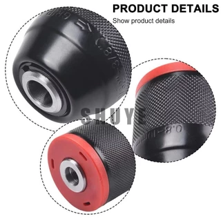 10 มม.โลหะเกรดอุตสาหกรรมแหวนสีแดง 3/8 Ratchet Self-Locking Chuck ไฟฉายเจาะหลวมลิเธียมสว่านไฟฟ้า