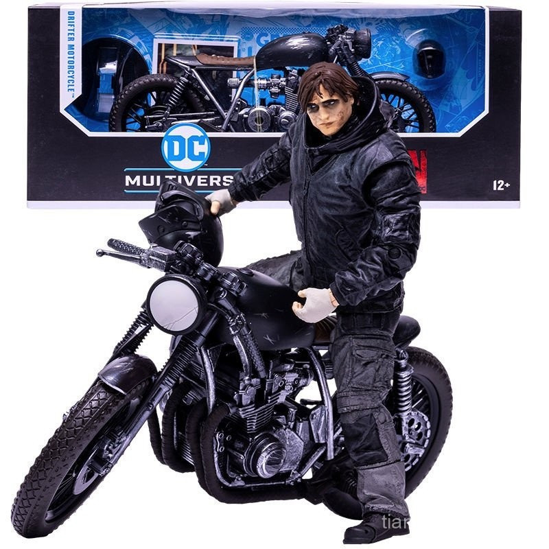 [DC] Mcfarland DC ใหม่ Wandering Batman รถจักรยานยนต์ 23.3 ซม.ของเล่นตุ๊กตาเคลื่อนย้ายได้ LBII 9T7M