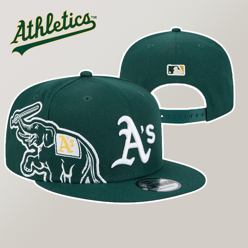 อินเทรนด์ Oakland Athletics หมวก Snapback ปรับได้สําหรับผู้ชายหมวก