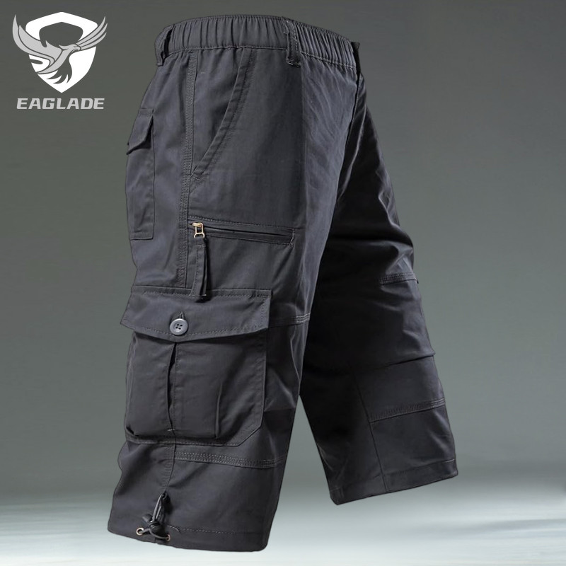 กางเกงคาร์โก้ขาสั้นสีเทา EAGLADE J10 ราคา ถูกที่สุด ดีลบีเคเค