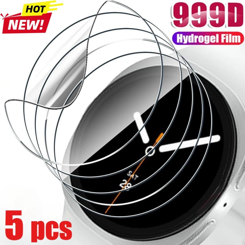 5 PCS ยืดหยุ่น Hydrogel ฟิล์มสําหรับ Samsung Galaxy Watch 9 44 Watch 8 40/44 มม.TPU Anti-scratch ป้องกันหน้าจอสําหรับ Samsung Watch8 คลาสสิก 46 มม.