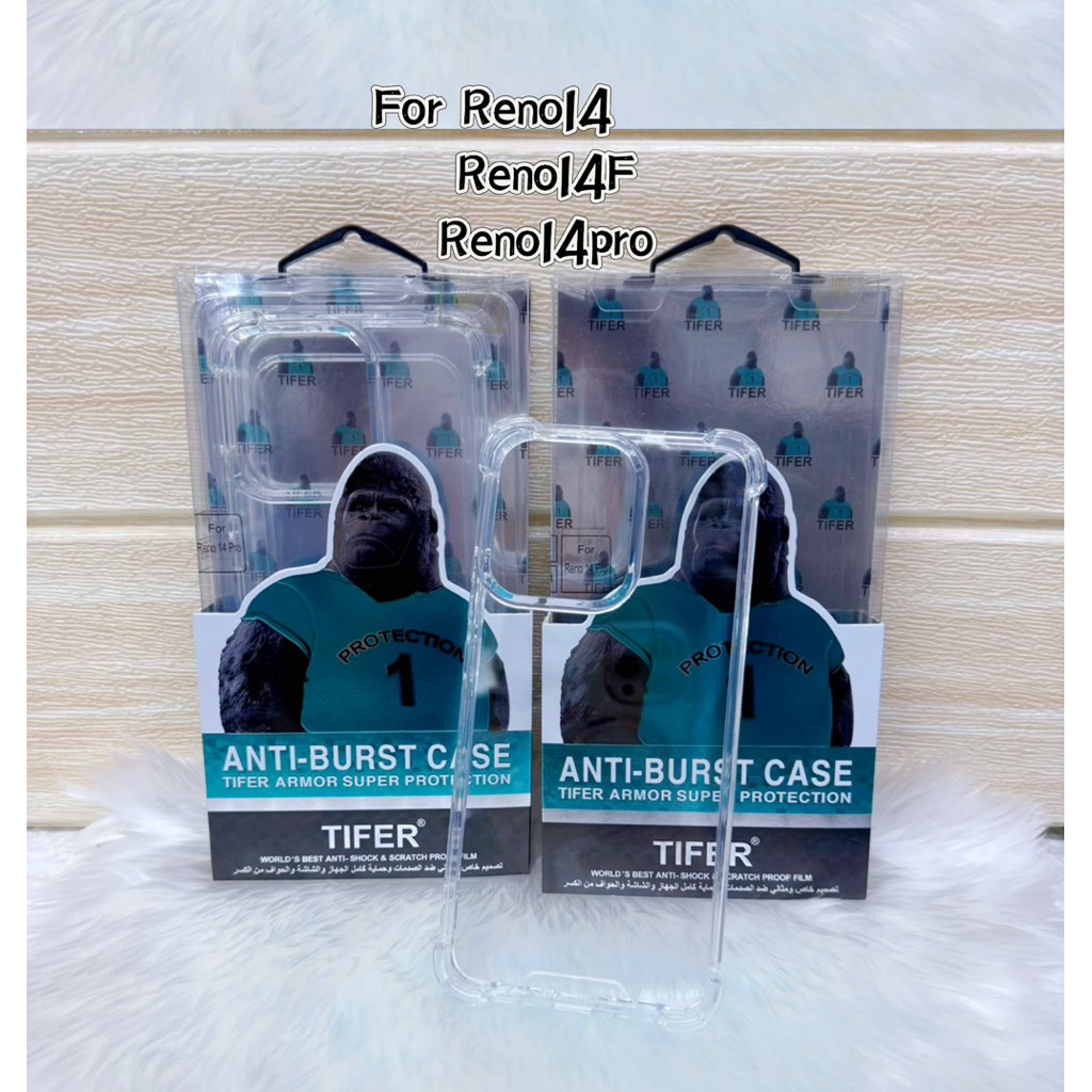 Kingkong เคสใส สำหรับ Oppo Reno14 Reno14F Reno14Pro Reno13 A5pro A5 4G/5G A5X A5pro A3pro A3X A3 4G/