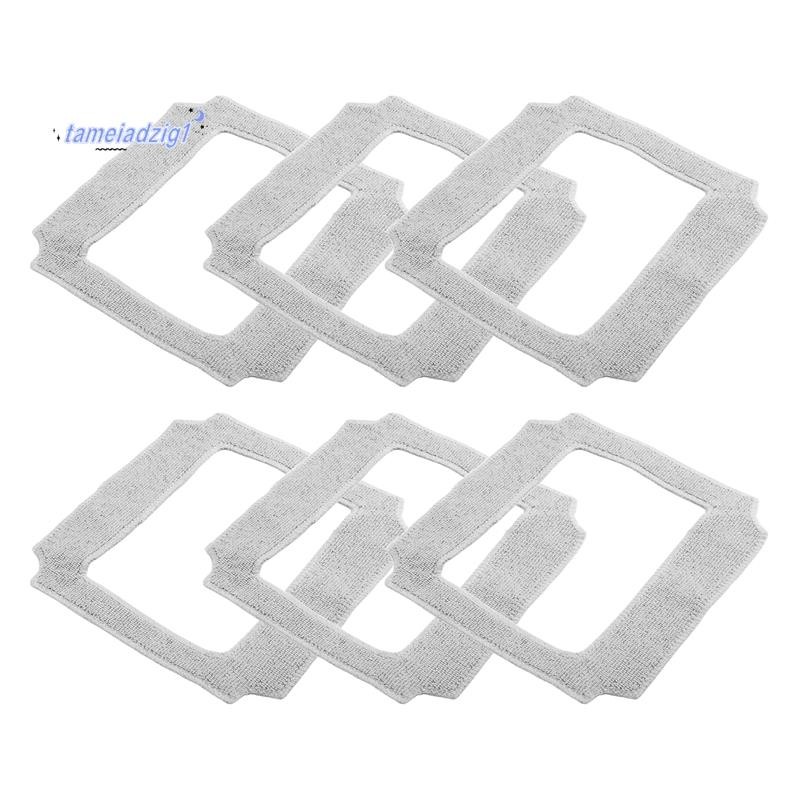 6PCS ทําความสะอาดหน้าต่างหุ่นยนต์ Mop ผ้าทําความสะอาด Rag ผ้าเช็ดตัวผ้าฝุ่นผ้าทําความสะอาดสําหรับ YW