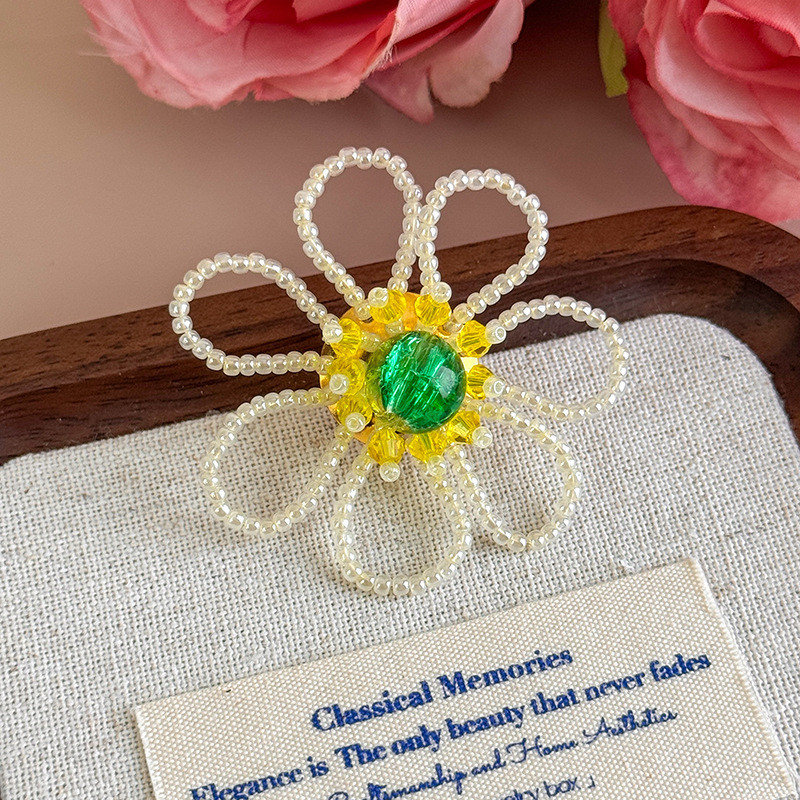 เจลลี่รองเท้าคริสตัลโปร่งใส สำหรับรองเท้าสไตล์เจ้าหญิงและเกาหลี ตกแต่งลายดอกไม้ - รูปที่ 4